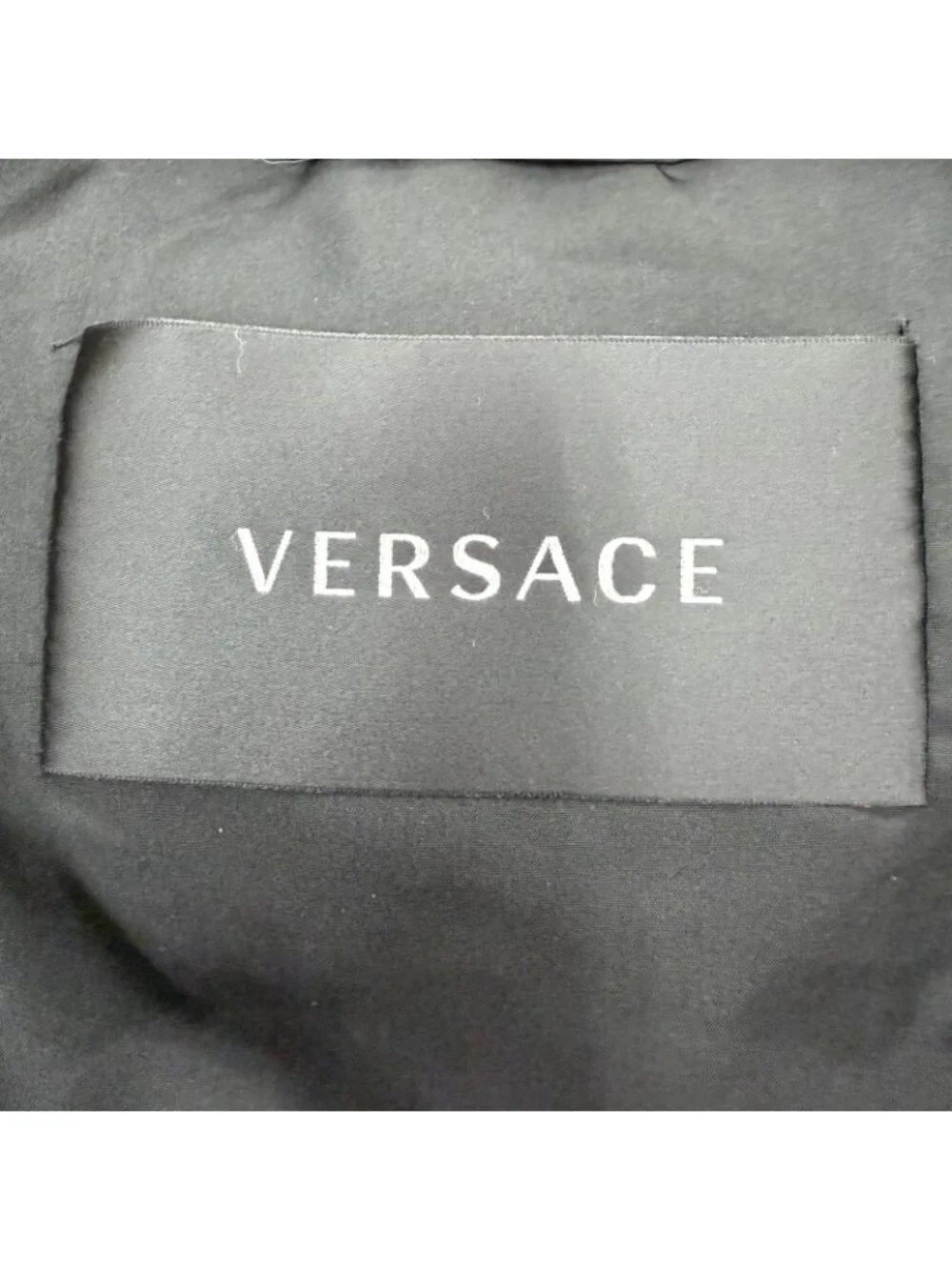 Versace Medusa Belt Baroque Long Length Down Coat Black Gold 36